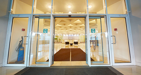 Glass door